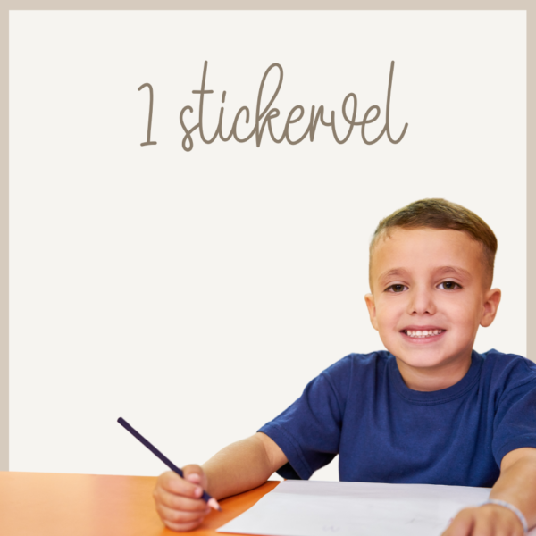 Eén stickervel